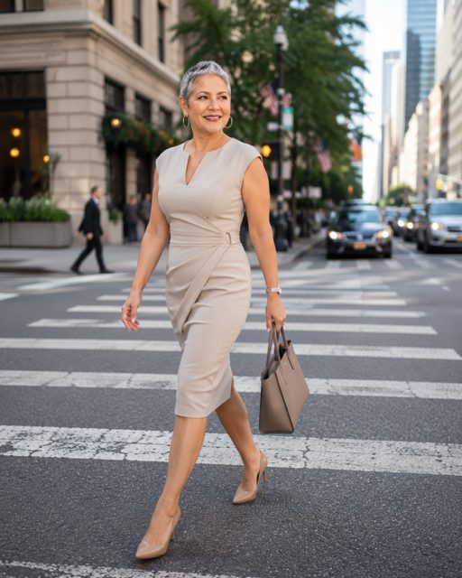 crossing the street